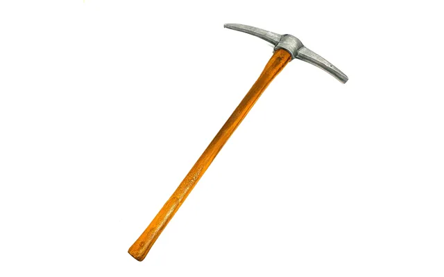 Foam Rubber Large Mining Pick Axe Stunt Prop - Silver Head