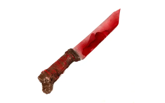 Foam Rubber Post Apocalyptic Machete - Bloodied