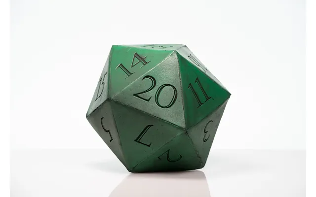 Giant D20 Die 10 Tall Display Prop - Green