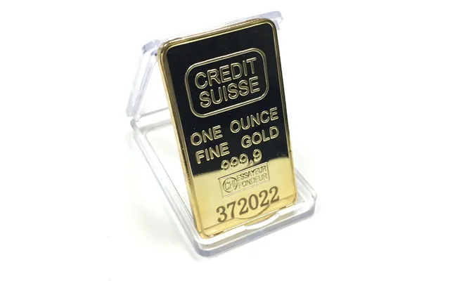Gold Credit Suisse One Ounce Ingot Replica Prop
