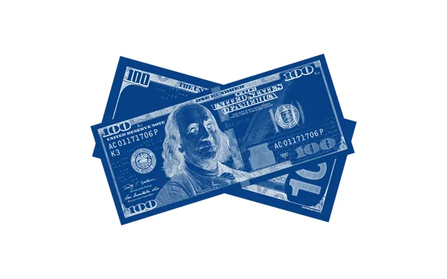 Los Angeles Blue Prop Money Bills - 25 Bills