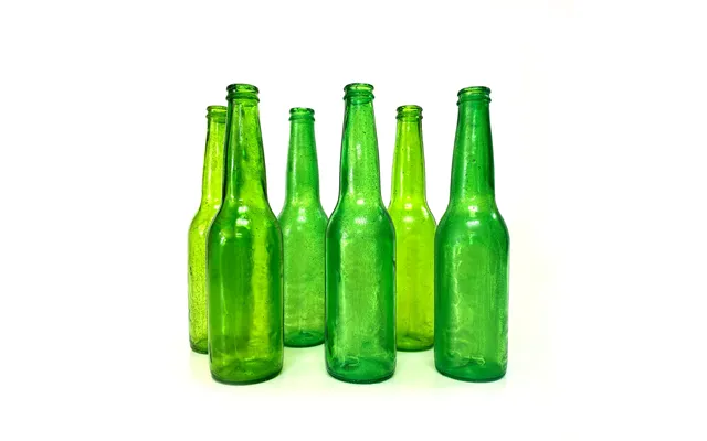 Newrulefx Smashprops Breakaway Beer Bottle Prop Value 6 Pack - Dark Green Translucent