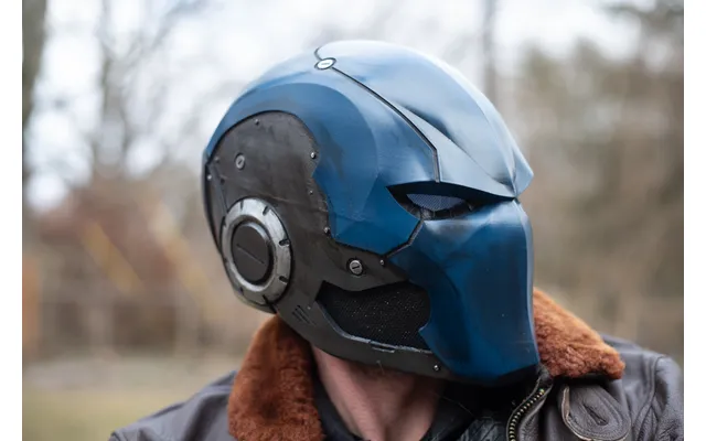 Ronin Vigilante Helmet Cosplay - Blue