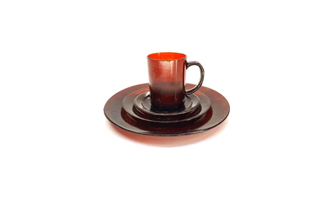 Smashprops Breakaway 4 Piece Place Setting - Amber Brown Translucent