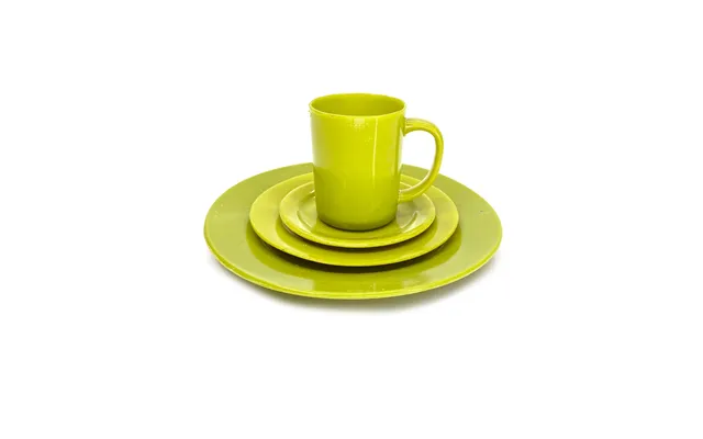 Smashprops Breakaway 4 Piece Place Setting - Light Green Opaque