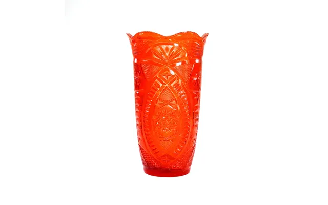 Smashprops Breakaway Cut Crystal Vase - Red Translucent