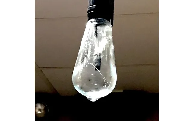 Smashprops Breakaway Edison Filament Teardrop Light Bulb Prop - Clear Bulb Gold Base