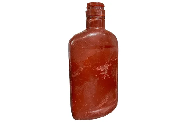 Smashprops Breakaway Half Pint Flask Bottle Prop - Amber Brown Opaque Not See Through