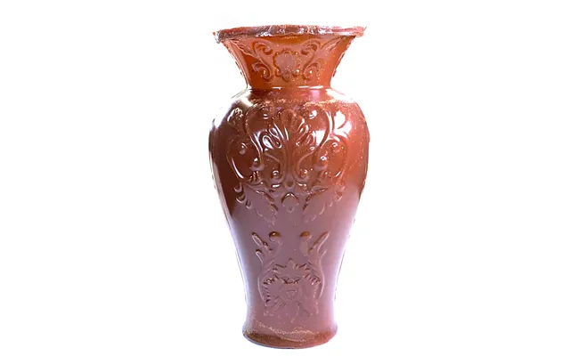 Smashprops Breakaway Large Georgian Vase 7.5 Inch - Amber Brown Opaque