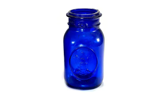 Smashprops Breakaway Large Mason Jar Prop - Cobalt Blue Translucent
