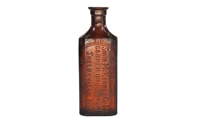 Smashprops Breakaway Small Poison Bottle Prop - Amber Brown Translucent