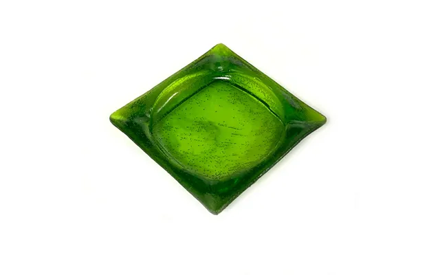 Smashprops Breakaway Square Ash Tray - Dark Green Translucent