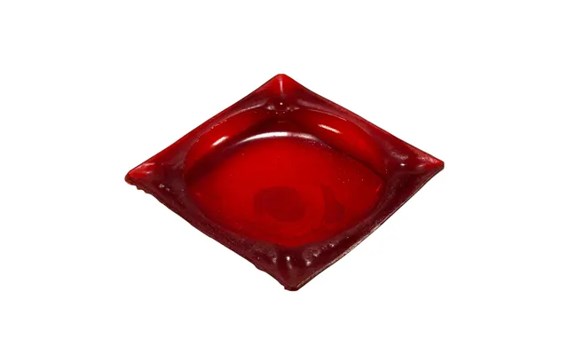 Smashprops Breakaway Square Ash Tray - Red Translucent