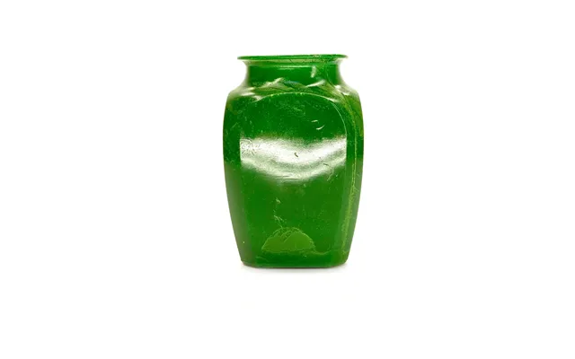 Smashprops Breakaway Square Sided Vase Or Urn - Dark Green