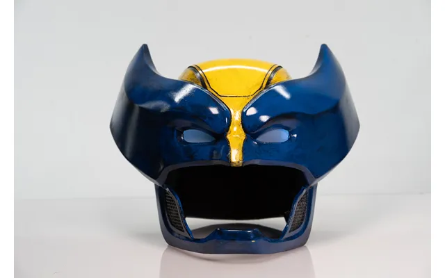 Wolverine Inspired Cosplay Or Display Helmet - Blue And Yellow