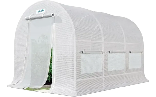 12' X 7' X 7' Tunnel Greenhouse - White With 1 Door