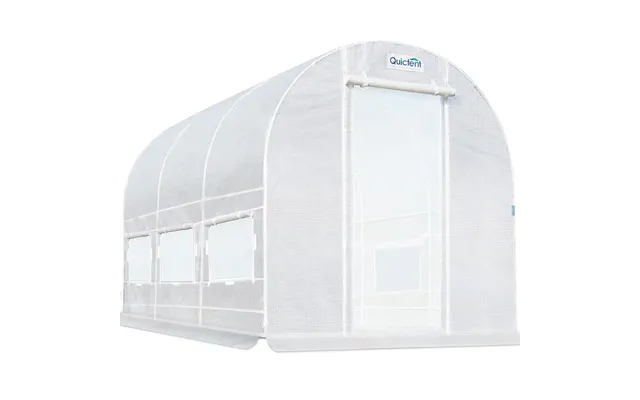 12' X 7' X 7' Tunnel Greenhouse - White With 2 Doors