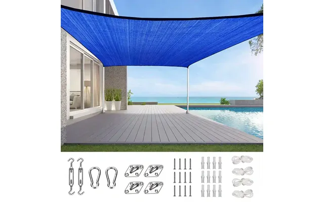 20' X 16' Rectangle Shade Sail - Blue