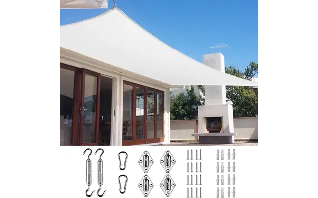 20' X 20' Square Shade Sail - White