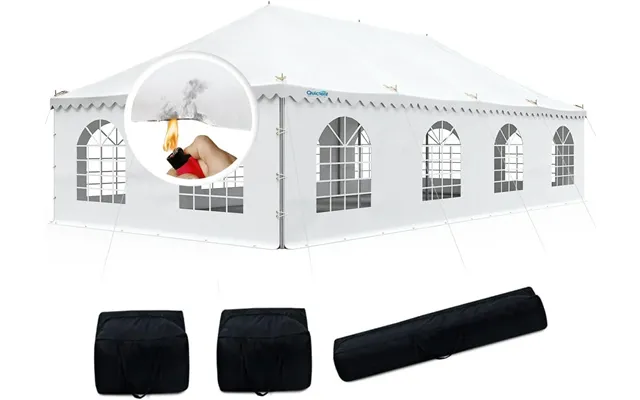 20' X 40' Fire Retardant Pole Party Tent White