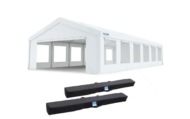 20' X 40' Party Tent White - Mesh Window