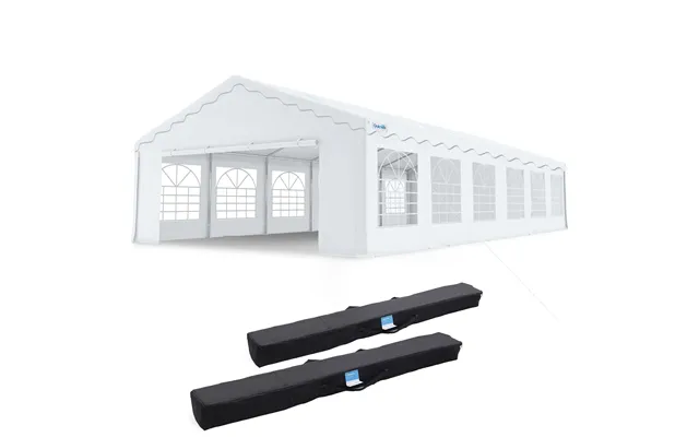 20' X 40' Party Tent White - Wavy Edge