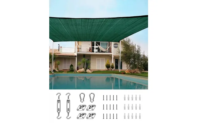 26' X 20' Rectangle Shade Sail - Green