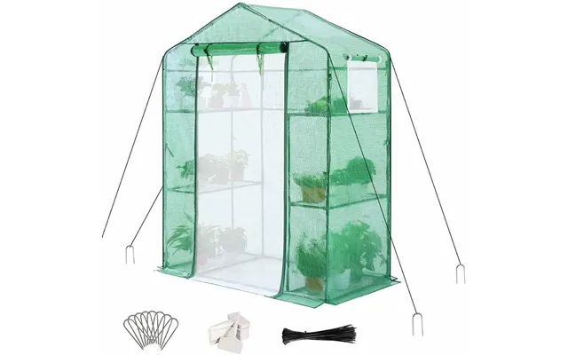 56 X29 X77 Indoor Greenhouse - Green