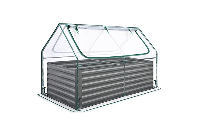 6' X 3' X 2' Galvanized Raised Garden Bed With Cover - Clear