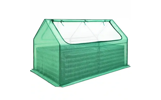 6' X 3' X 2' Galvanized Raised Garden Bed With Cover - Green