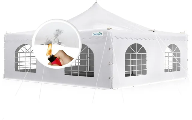 Fire Retardant Pole Party Tent White - 20' X 20'