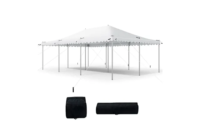Heavy Duty Fire Retardant Pole Tent-no Sidewall - 20x30ft-white