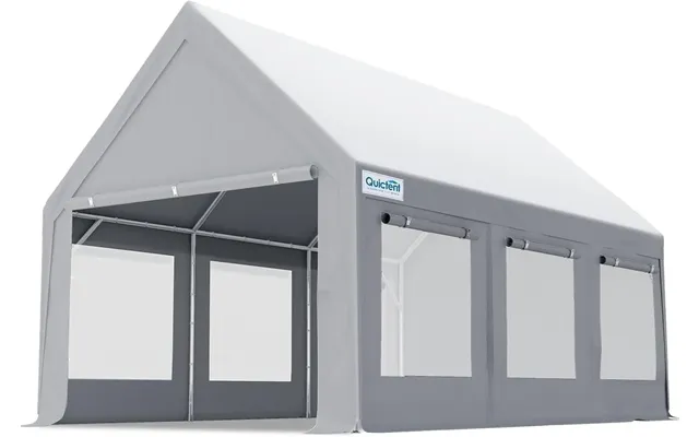 Heavy Duty High Peak Carport - 10x20-gray