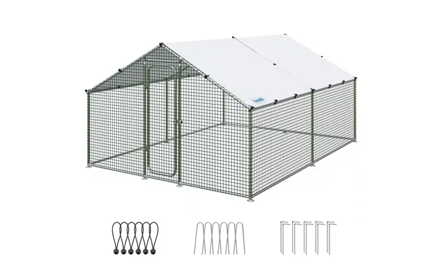 Large Metal Chicken Coop Run - 12x9ft Hardwarecloth-no Cornerbar