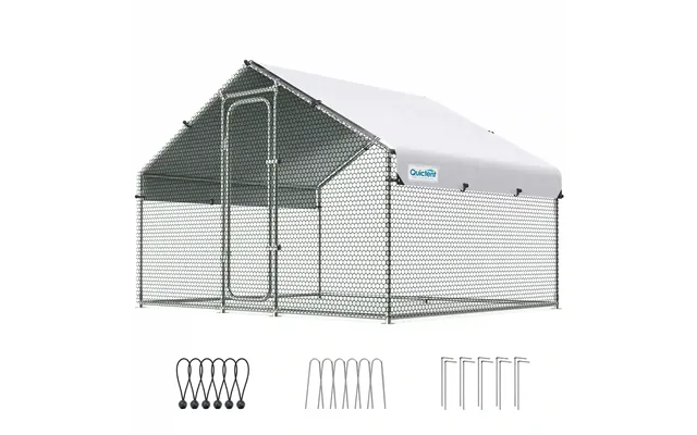 Large Metal Chicken Coop Run - 6.5x9ft Wiremesh-no Ladder