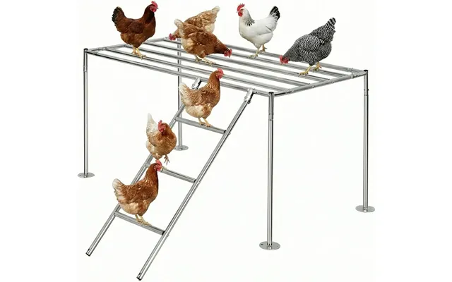Large Metal Chicken Coop Run - Chicken Perch