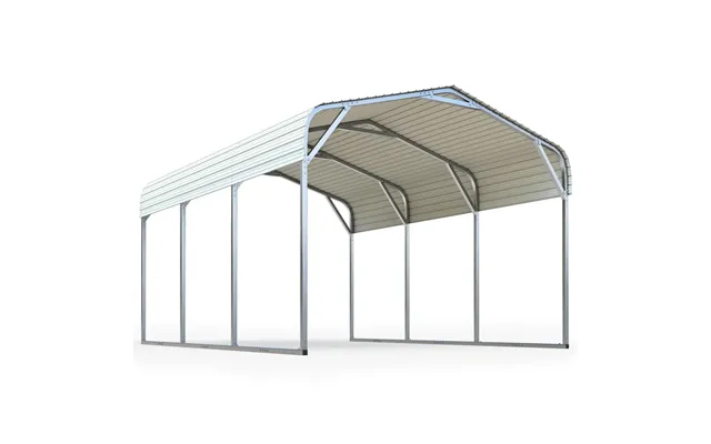 Metal Roof Heavy Duty Car Canopy White - 10x15ft