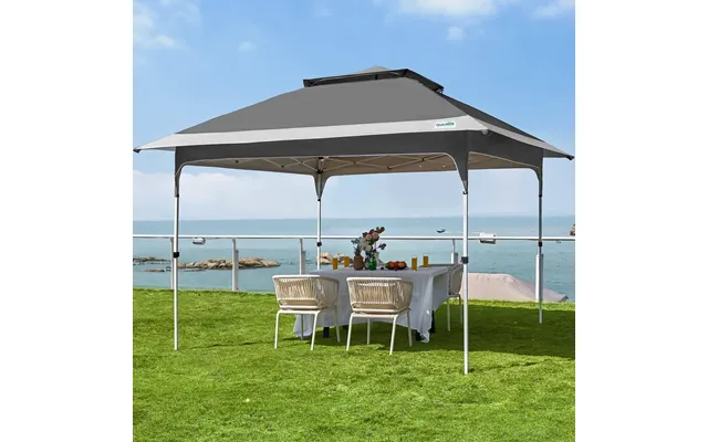 Pop Up Gazebo Canopy Tent - 12ft-dark Grey&grey