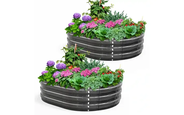 Screwless Raised Garden Bed 2pcs - 4x3x1ft 2pcs