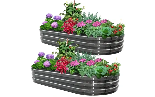 Screwless Raised Garden Bed 2pcs - 6x3x1ft 2pcs