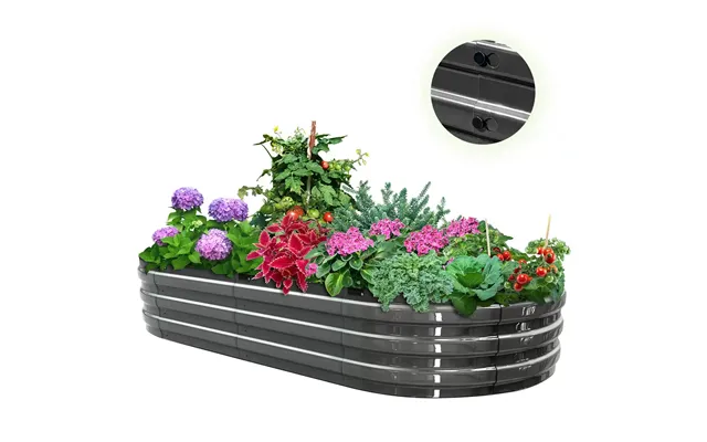 Screwless Raised Garden Bed - 6x3x1ft