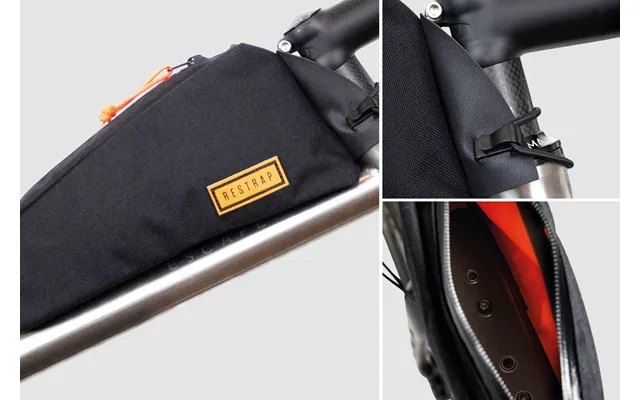 Restrap Bolt-on Top Tube Bag - Black