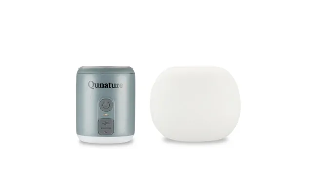4.5kpa Mini Air Pump With 1600mah Battery & Camping Light - Gray