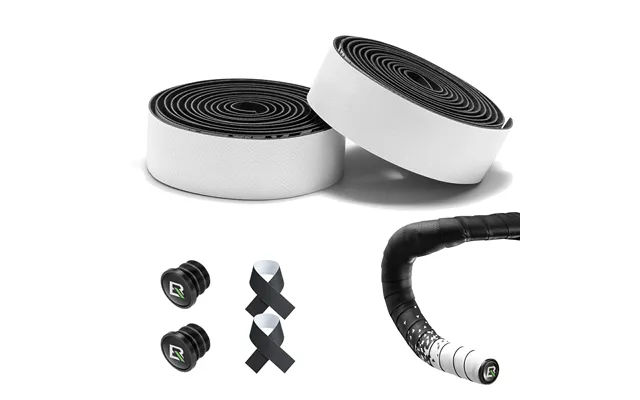 Bicycle Handlebar Tape Road Bike Bar Tape Pu Eva Bike Handlebar Grips - White