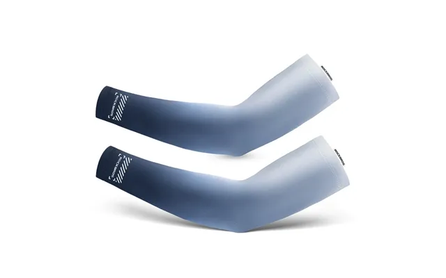 Cooling Arm Sleeves Sun Protection - Cream Blue M