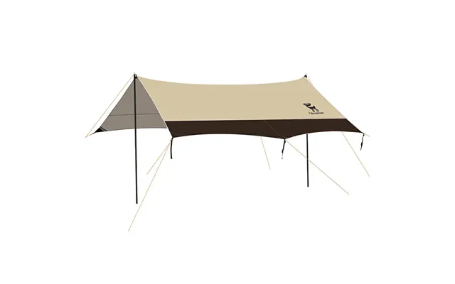 Qunature 3-in-1 Waterproof Canopy Floor Mat Raincoat Upf50 For Camping - Khaki