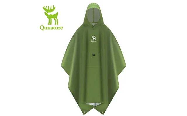 Qunature 3-in-1 Waterproof Raincoat Canopy Floor Mat Lightweight Portable