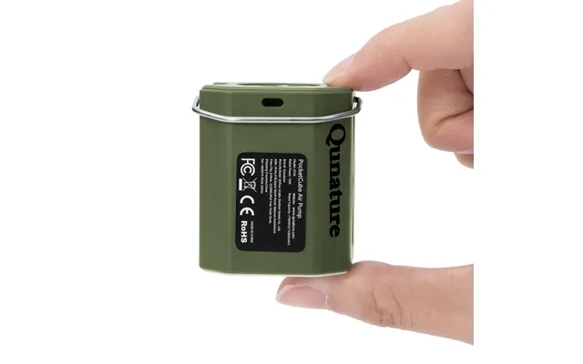 Qunature 4.2kpa Mini Air Pump With 800mah Led - Army-green