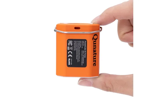 Qunature 4.2kpa Mini Air Pump With 800mah Led - Orange