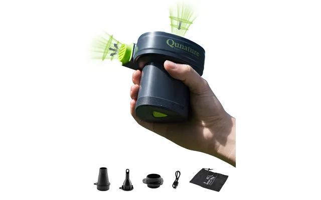 Qunature 5kpa Rechargeable Electric Air Pump With 3 Nozzles